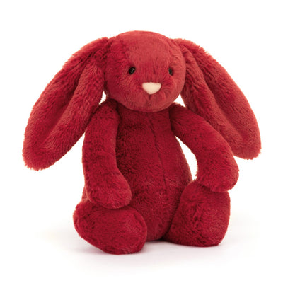 Jellycat bamse, Bashful Cranberry kanin, lille  - 18 cm