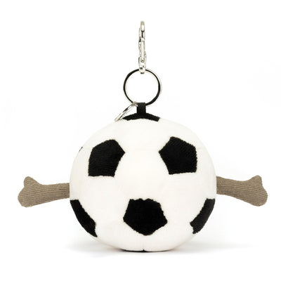 Jellycat nøglering, Fun, Amuseables Sports fodbold vedhæng - 16 cm