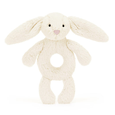 Baby Jellycat ring rangle, Kanin, cream - 15 cm