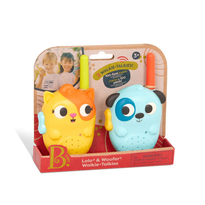 B Toys, Walkie Talkie sæt - Lolo & Woofer Walkie-Talkies