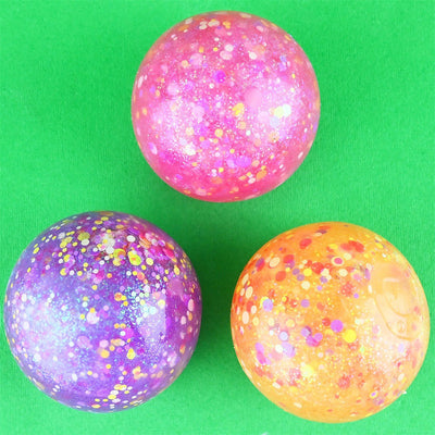 Robetoy Ball squeeze, glitter - 3-pak.