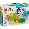 LEGO® DUPLO® Town, Vilde dyrefamilier: pingviner og løver