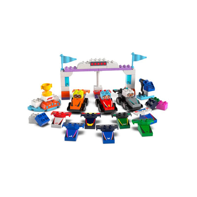 LEGO® DUPLO® Town, F1®-teams med racerbiler og kørere