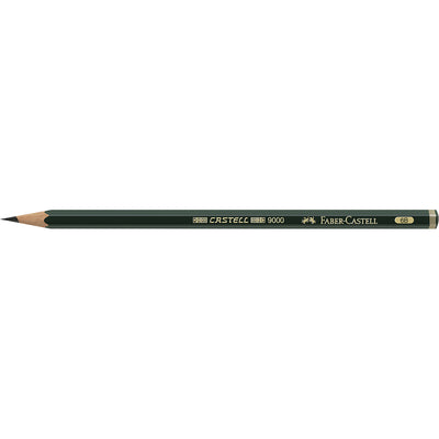 Faber-Castell blyant, Castell 9000 - Klassisk blyant med hårdhed 6B