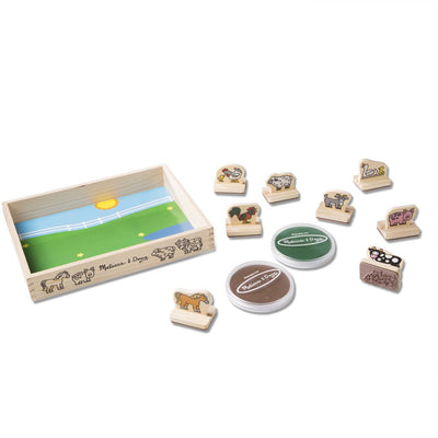 Melissa & Doug Mit første stempelsæt, Bondegårdsdyr