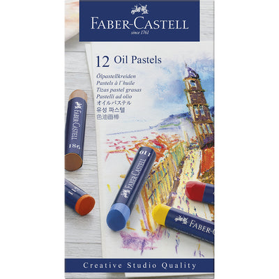 Faber-Castell 12 Olie pastel farver