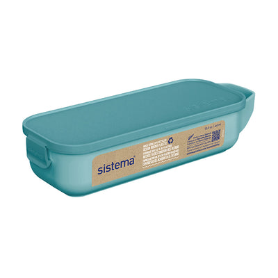 Sistema Snack and slide madkasse, 430 ml - Teal stone