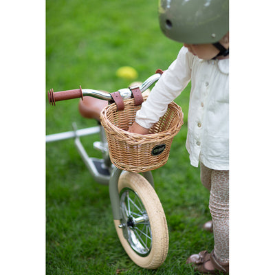 Trybike trehjulet løbecykel, vintage green m. retro look