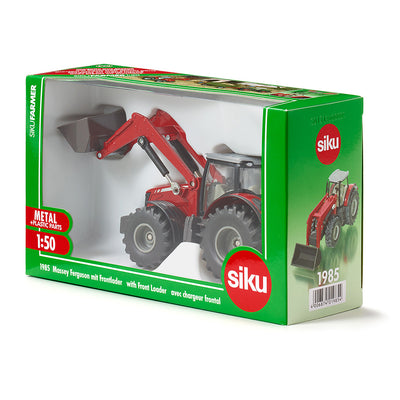 Siku Massey Ferguson traktor m. frontlæsser, 1:50