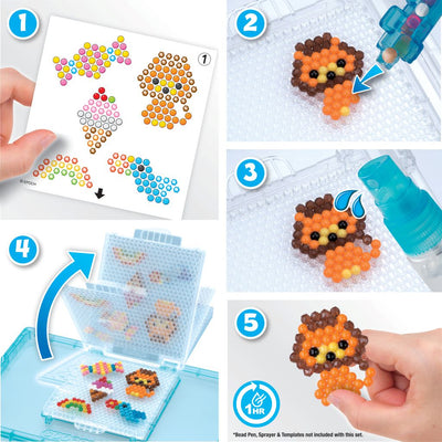 Aquabeads genopfyldningssæt med faste perler