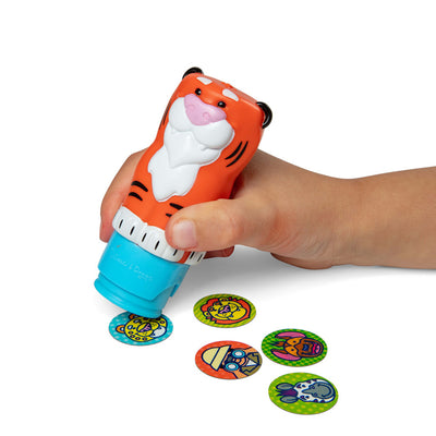 Melissa & Doug Wow! Activity pad, Stempel-selv klistermærker - Tiger