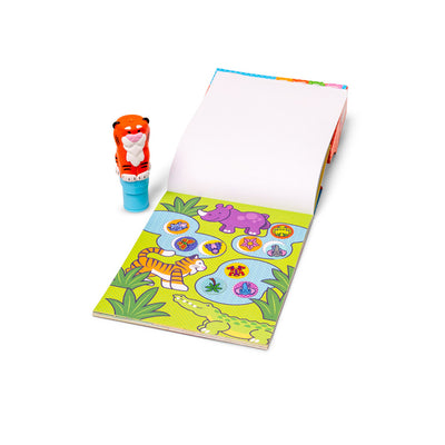 Melissa & Doug Wow! Activity pad, Stempel-selv klistermærker - Tiger