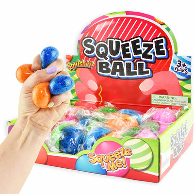 Robetoy Squeeze ball, tofarvet - ass.