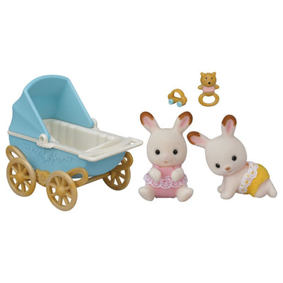 Sylvanian Families, Tvillingerne chokolade kanin sæt m. tilbehør