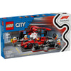 LEGO® City Project Alicia 2025, F1®-pitstop og pitcrew med Ferrari-bil