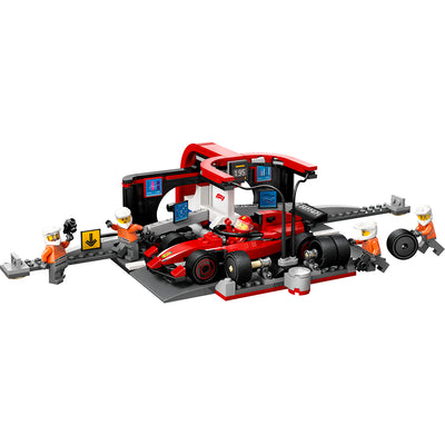 LEGO® City Project Alicia 2025, F1®-pitstop og pitcrew med Ferrari-bil