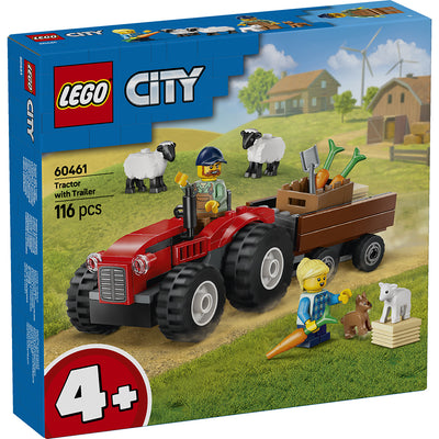 LEGO® City Great Vehicles, Rød traktor med anhænger og får