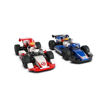 LEGO® City Project Alicia 2025, F1® Williams Racing og Haas F1®-racerbiler