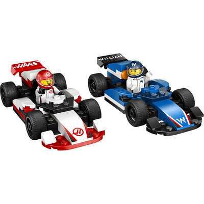 LEGO® City Project Alicia 2025, F1® Williams Racing og Haas F1®-racerbiler