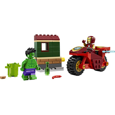 LEGO® Marvel Super Heroes, Iron Man med motorcykel og Hulk