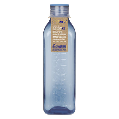 Sistema drikkedunk, Square bottle, 1 L - Mountain blue