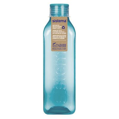 Sistema drikkedunk, Square bottle, 1 L - Teal stone