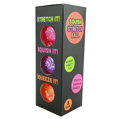 Robetoy Ball squeeze, glitter - 3-pak.