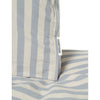 Studio Feder voksensengetøj, økologisk Percale - Pale blue stripe