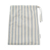 Studio Feder voksensengetøj, økologisk Percale - Pale blue stripe