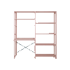 By Aulum Agger Large Stigereol m. skrivebord, H: 198 x B: 163 cm - Blush