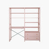 By Aulum Agger Deluxe Stigereol m. skrivebord, H: 198 x B: 163 cm - Blush