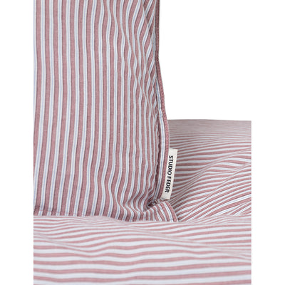 Studio Feder voksensengetøj, økologisk percale - Architect stripe