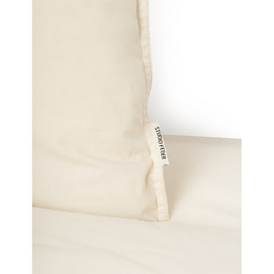 Studio Feder voksensengetøj, økologisk percale - Ivory