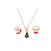 Great Pretenders Christmas Tree Necklace & Rings, 3 pc