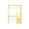 By Aulum Astrup stigereol med skrivebord, H: 179 / H: 198 x B: 125 cm - Lemon