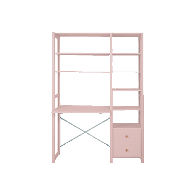 By Aulum Astrup stigereol med skrivebord, H: 179 / H: 198 x B: 125 cm - Blush