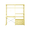 By Aulum Agger Deluxe Stigereol m. skrivebord, H: 179 x B: 163 cm - Lemon