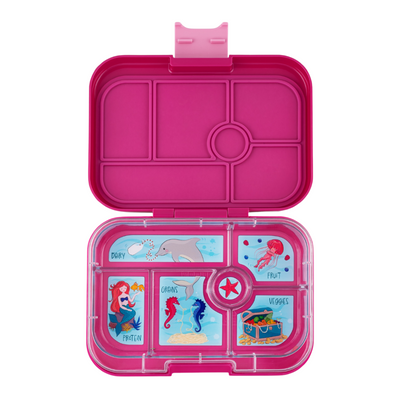 Yumbox madkasse m. 6 rum, Original - Malibu Purple / Mermaid Tray