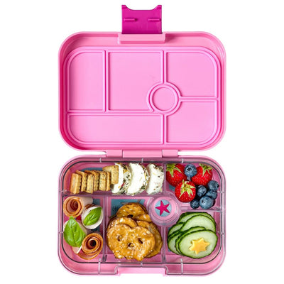 Yumbox madkasse m. 6 rum, Original - Power Pink / Mermaid Tray