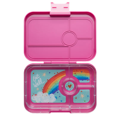 Yumbox XL madkasse m. 4 rum, Tapas - Malibu purple/ Rainbow tray