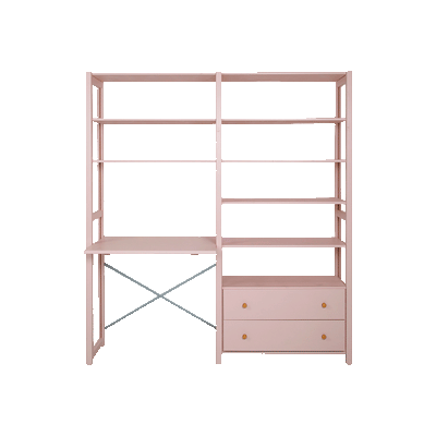 By Aulum Agger Deluxe Stigereol m. skrivebord, H: 198 x B: 163 cm - Blush