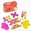 Clixo magnet byggesæt, Crew pack - Yellow/pink