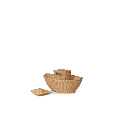 ferm Living Flettet rattan kurv, Braided Ark