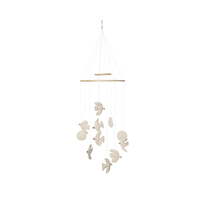 ferm Living uro i filt, Swif Bird Mobile - Undyed