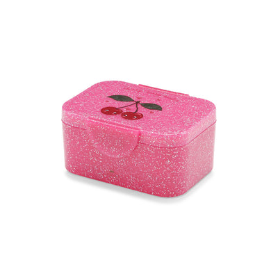 Konges Sløjd Glitter Lunch box, Madkasse - Cherry glitter