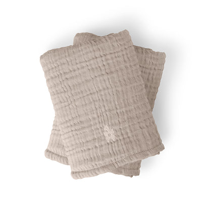 Sebra Pusleunderlag 6-lag, 2 stk. - Muslin beige