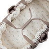 Sebra 3-i-1 babynest, babylift og legetæppe, Sophora Leaves - Beige