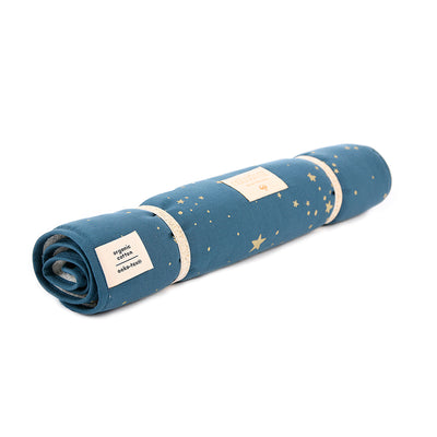 Nobodinoz Nomad Pusleunderlag, Gold Stella/night blue